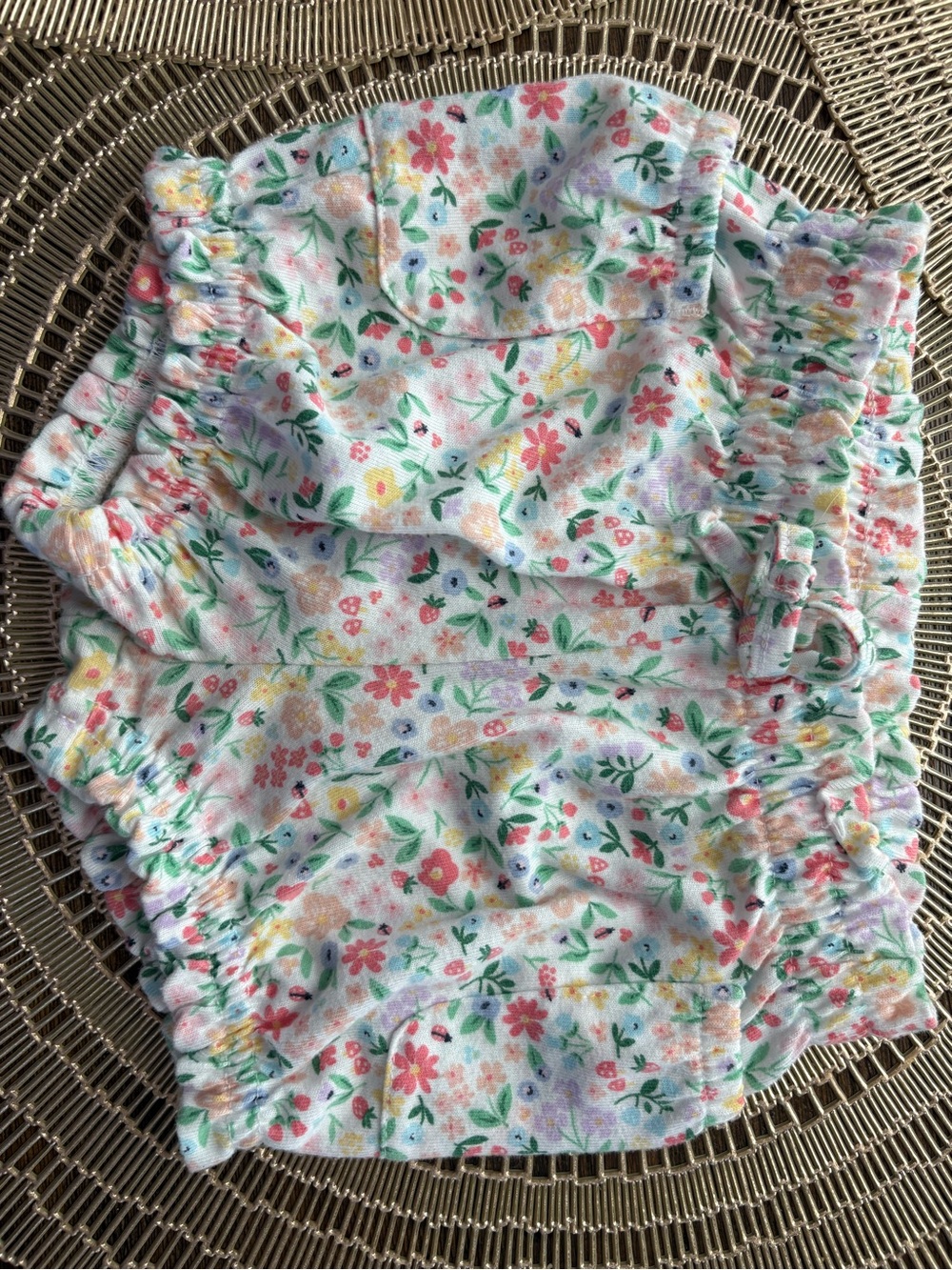 3-Pack Baby Girl Shorts - Blue, Pink & Floral - Picture 2 of 4